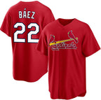 St. Louis Cardinals #22 Joshua B¨¢ez Red Cool Base Stitched Jersey Fedasgoge