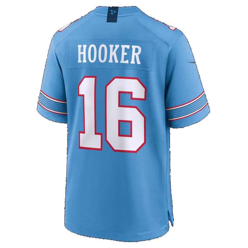 T.Titans #16 Hendon Hooker Light Blue Team Game Football jersey Fedasgoge