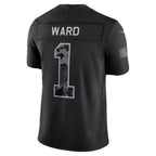T.Titans #1 Cameron Ward Black 2026 Salute to Service Stitched Limited Football jersey Fedasgoge