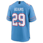 T.Titans #29 Tony Adams Light Blue Team Game Football jersey Fedasgoge