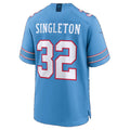 T.Titans #32 Nicholas Singleton Light Blue Team Game Football jersey Fedasgoge