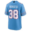T.Titans #38 Terrell Burgess Light Blue Team Game Football jersey Fedasgoge