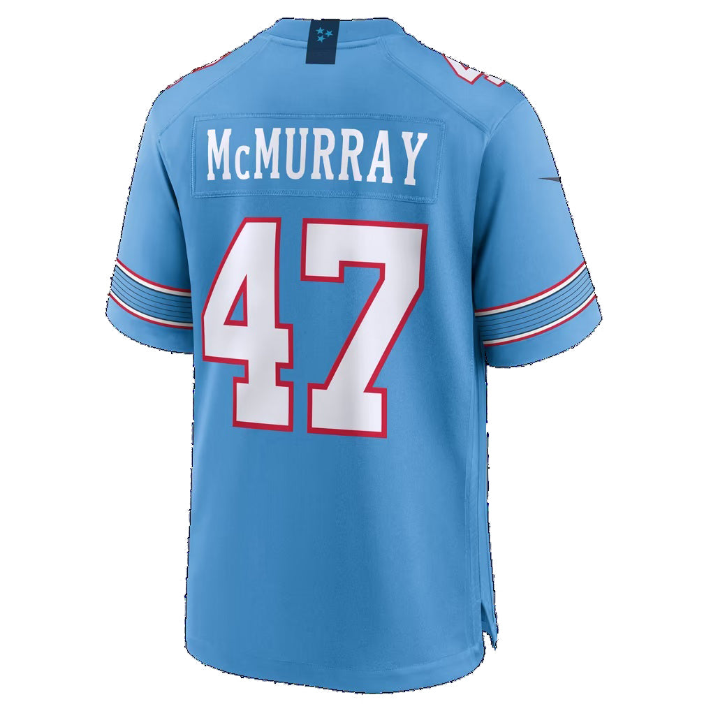 T.Titans #47 Jalen McMurray Light Blue Team Game Football jersey Fedasgoge