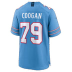 T.Titans #79 Pat Coogan Light Blue Team Game Football jersey Fedasgoge