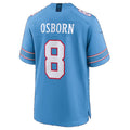 T.Titans #8 K.J. Osborn Light Blue Team Game Football jersey Fedasgoge