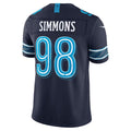 T.Titans #98 Jeffery Simmons Navy 2026 Rivalries Collection Stitched Limited Jersey Fedasgoge