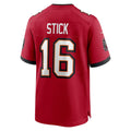 TB.Buccaneers #16 Easton Stick Red Team Game Football jersey Fedasgoge