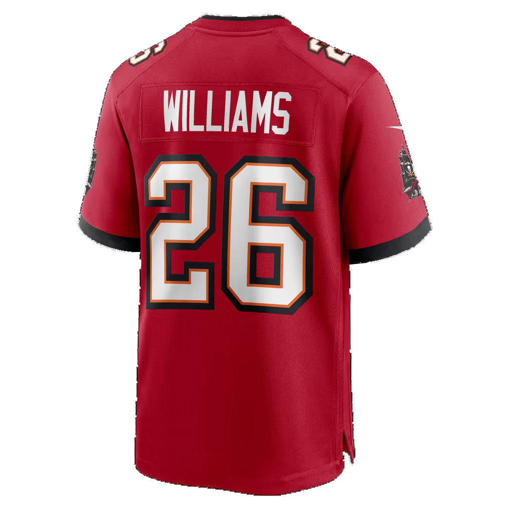 TB.Buccaneers #26 Xavier Williams Red Team Game Football jersey Fedasgoge