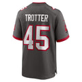 TB.Buccaneers #45 Josiah Trotter Pewter Alternate Game Football jersey Fedasgoge