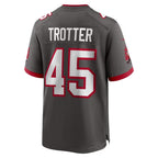 TB.Buccaneers #45 Josiah Trotter Pewter Alternate Game Football jersey Fedasgoge
