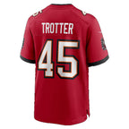 TB.Buccaneers #45 Josiah Trotter Red Team Game Football jersey Fedasgoge