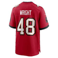 TB.Buccaneers #48 Javin Wright Red Team Game Football jersey Fedasgoge