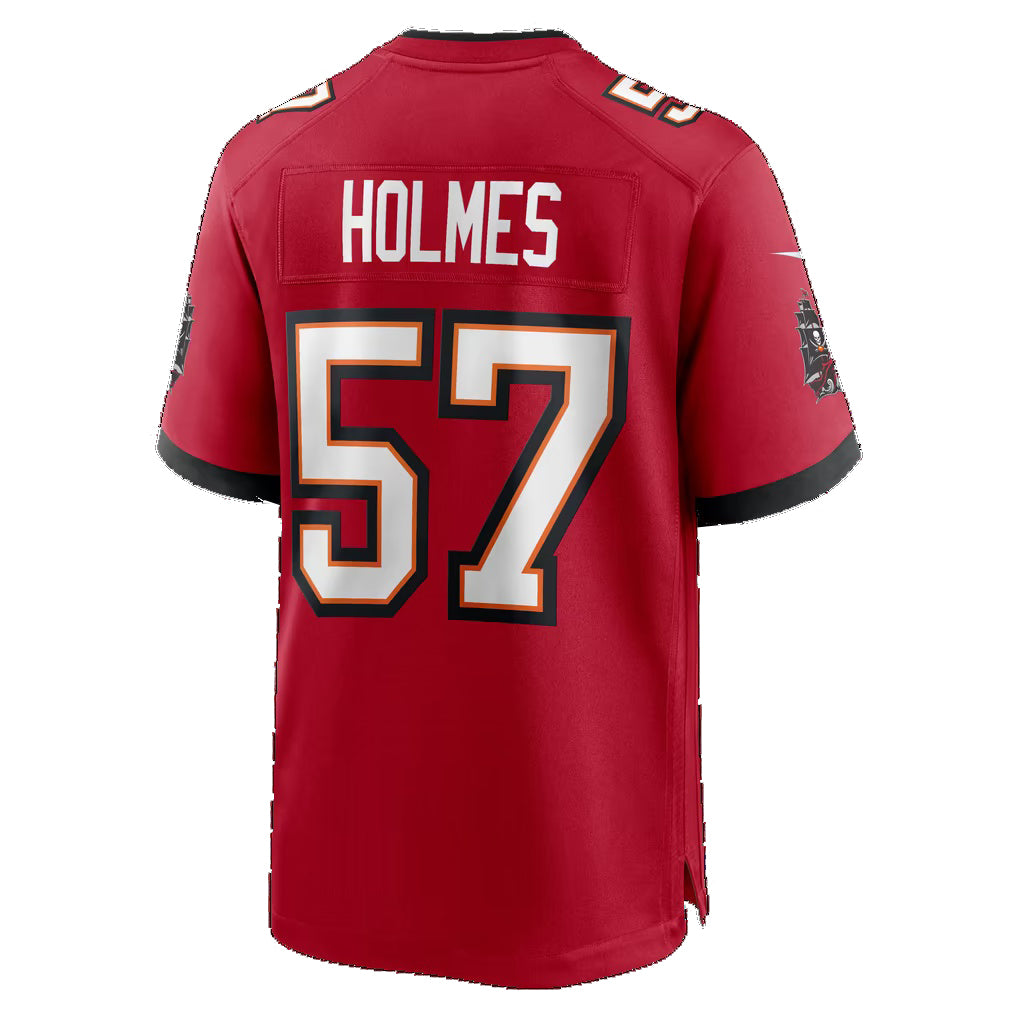 TB.Buccaneers #57 Yasir Holmes Red Team Game Football jersey Fedasgoge