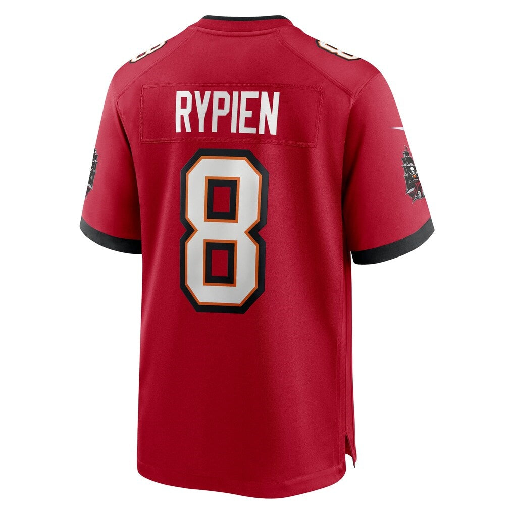 TB.Buccaneers #8 Brett Rypien Red Team Game Jersey Fedasgoge