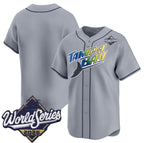 Tampa Bay Rays Blank Grey 2026 World Series Limited Stitched Jersey Fedasgoge