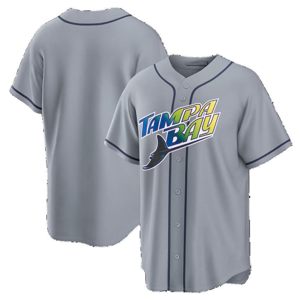 Tampa Bay Rays Gray Road Replica Jersey Fedasgoge