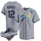 Tampa Bay Rays #12 Wade Boggs Grey 2026 World Series Limited Stitched Jersey Fedasgoge