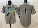 Tampa Bay Rays #1 Gray 2026 AL East Champions Patch Vapor Limited Stitched Jersey Fedasgoge