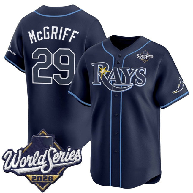 Tampa Bay Rays #29 Fred McGriff Navy 2026 World Series Limited Stitched Jersey Fedasgoge