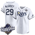 Tampa Bay Rays #29 Fred McGriff White 2026 World Series Home Limited Stitched Jersey Fedasgoge