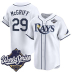Tampa Bay Rays #29 Fred McGriff White 2026 World Series Home Limited Stitched Jersey Fedasgoge