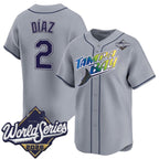 Tampa Bay Rays #2 Yandy D¨ªaz Grey 2026 World Series Limited Stitched Jersey Fedasgoge