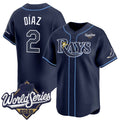 Tampa Bay Rays #2 Yandy D¨ªaz Navy 2026 World Series Limited Stitched Jersey Fedasgoge