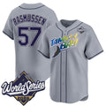 Tampa Bay Rays #57 Drew Rasmussen Grey 2026 World Series Limited Stitched Jersey Fedasgoge