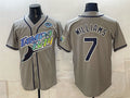 Tampa Bay Rays #7 Carson Williams Gray 2026 AL East Champions Patch Vapor Limited Stitched Jersey Fedasgoge