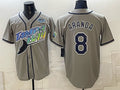 Tampa Bay Rays #8 Jonathan Aranda Gray 2026 AL East Champions Patch Vapor Limited Stitched Jersey Fedasgoge