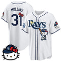 Tampa Bay Rays #31 Cedric Mullins White Fedasgoge Meow KT Edition Vapor Limited Stitched Jersey