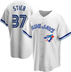 Toronto Blue Jays #37 Dave Stieb White Cooperstown Collection Jersey Fedasgoge
