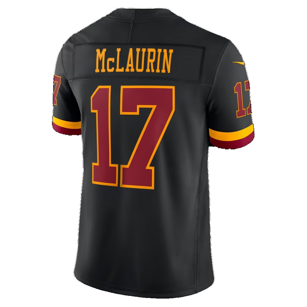 W.Commanders #17 Terry McLaurin Black Alternate Vapor F.U.S.E. Stitched Limited Football jersey Fedasgoge