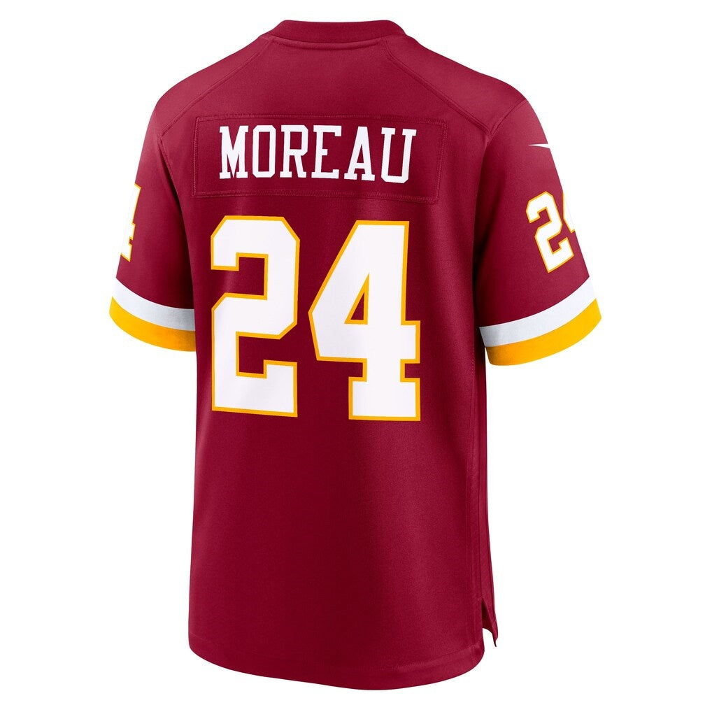 W.Commanders #24 Fabian Moreau Burgundy Team Game Jersey Fedasgoge