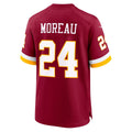 W.Commanders #24 Fabian Moreau Burgundy Team Game Jersey Fedasgoge