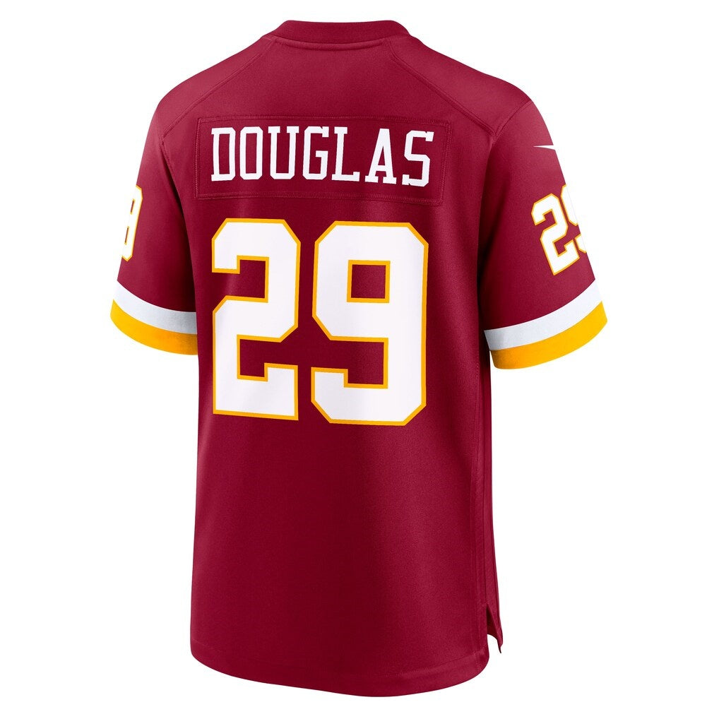 W.Commanders #29 Rasul Douglas Burgundy Team Game Jersey Fedasgoge