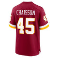 W.Commanders #45 K'Lavon Chaisson Burgundy Team Game Jersey Fedasgoge
