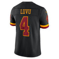 W.Commanders #4 Frankie Luvu Black Alternate Vapor F.U.S.E. Stitched Limited Football jersey Fedasgoge