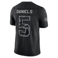 W.Commanders #5 Jayden Daniels Black 2026 Salute to Service Stitched Limited Football jersey Fedasgoge