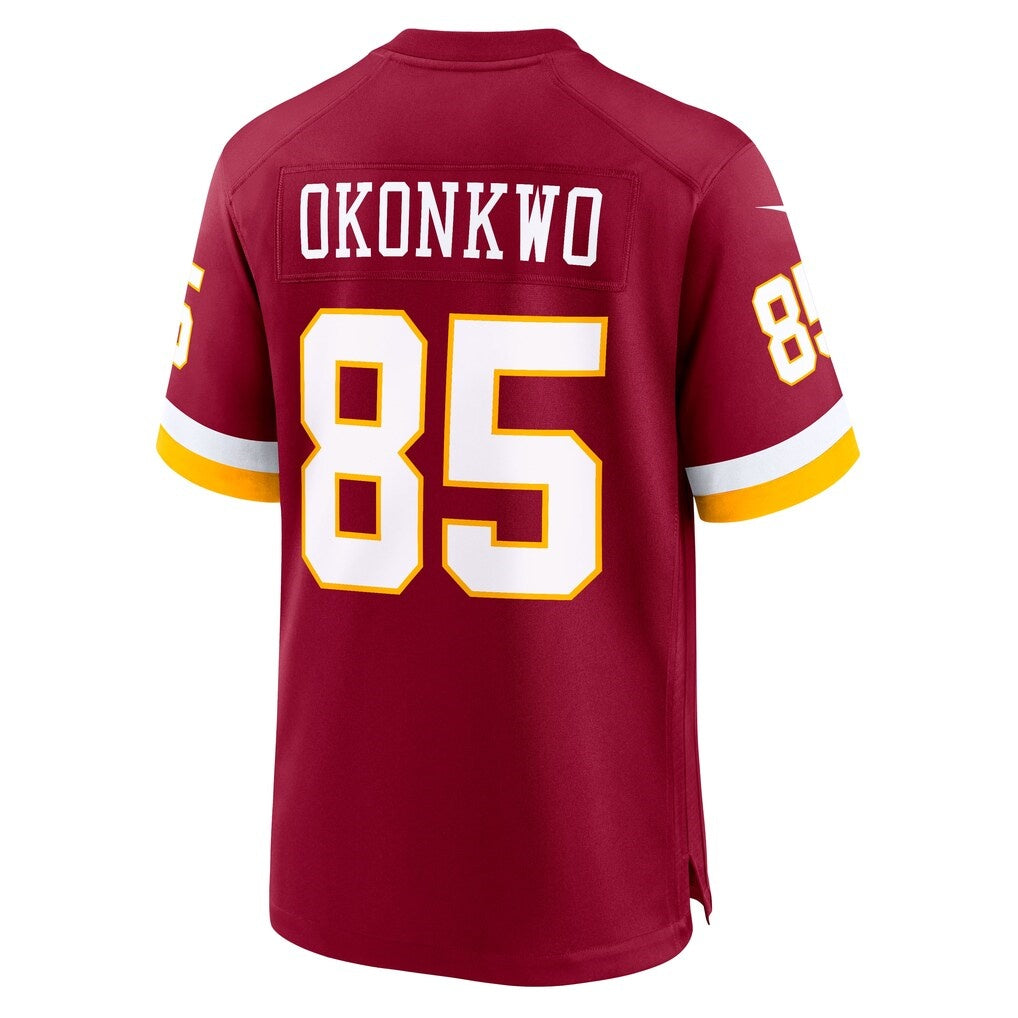 W.Commanders #85 Chigoziem Okonkwo Burgundy Team Game Jersey Fedasgoge