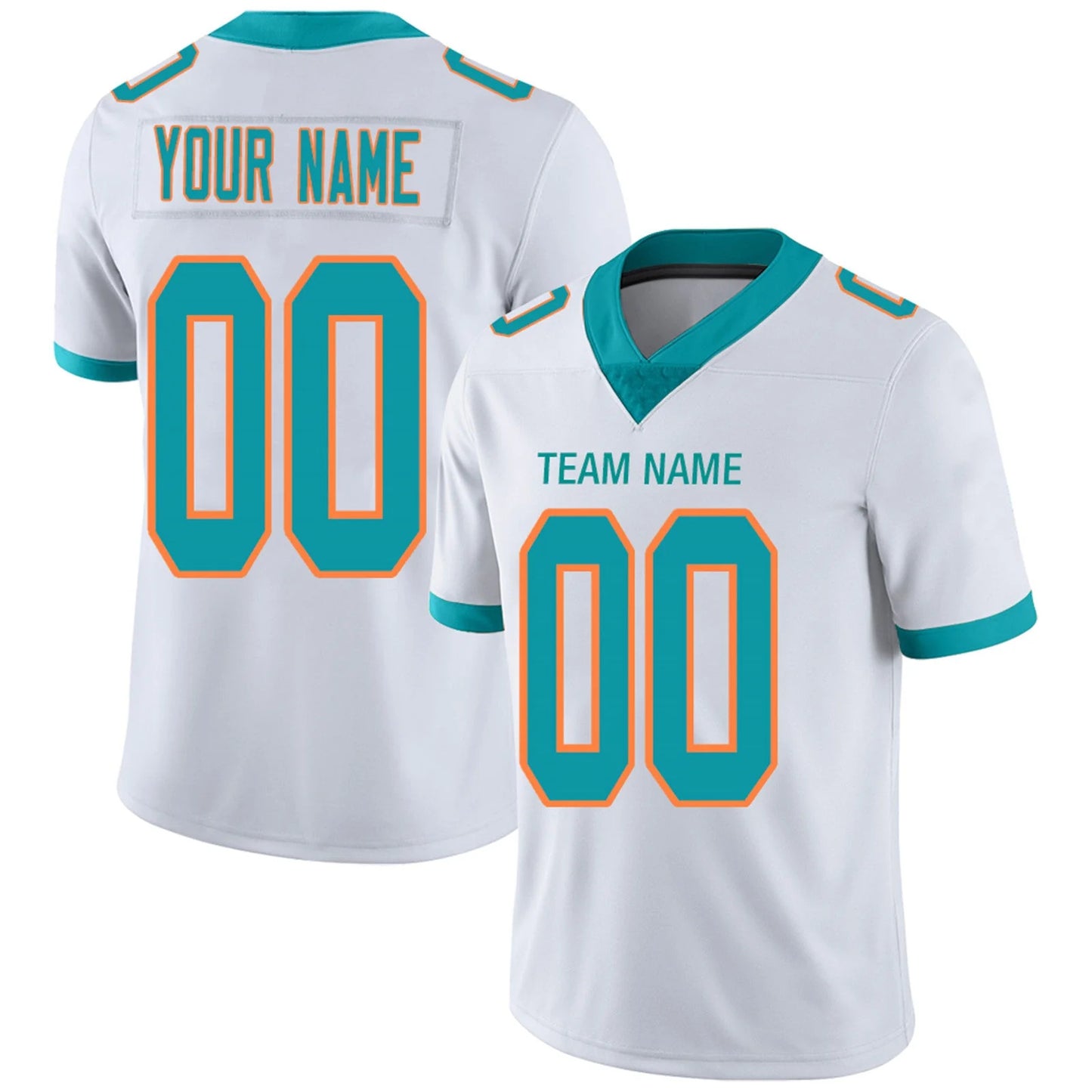 Custom Football Jerseys Team Player or Personalized Design Your Own Name for Men's Women's Youth Jerseys