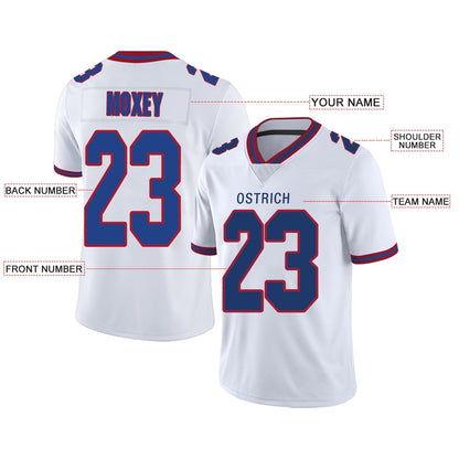 Custom Football Jerseys Team Player or Personalized Design Your Own Name for Men's Women's Youth Jerseys Navy
