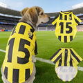 Yellow No.15 Mesh Breathable Dog Clothes Teddy Sport Large Dog Jersey Basketball Clothing Puppy T-Shirts Summer Pet Cat Shirts