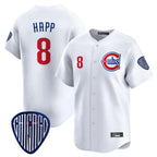 Chicago Cubs #8 Ian Happ Player White Fedasgoge Vapor Premier Limited Home Stitched Jerseys