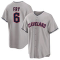 Cleveland Guardians #6 David Fry Player Gray Fedasgoge Game Home Stitched Jerseys