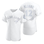 Toronto Blue Jays #12 Roberto Alomar White Fedasgoge Flexbase Fashion Jersey