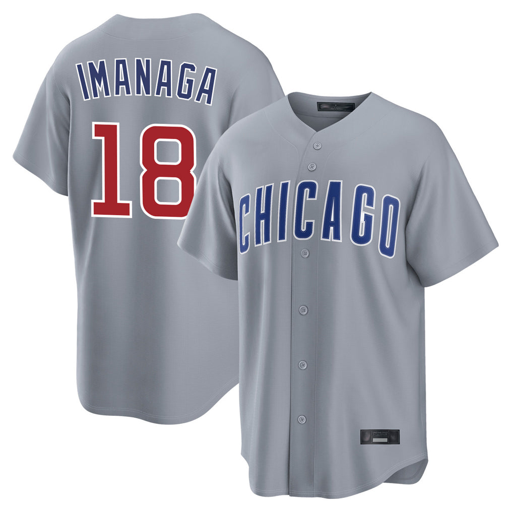 Chicago Cubs #18 Shota Imanaga Player Gray Fedasgoge Home Game Stitched Jerseys