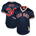 Boston Red Sox #34 David Ortiz Player Navy Fedasgoge Cooperstown Collection Mesh T-shirt Home Stitched Jerseys