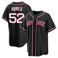 Boston Red Sox #52 Wilyer Abreu Player Black Fedasgoge Out Home Game Stitched Jerseys