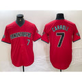 Arizona Diamondbacks #7 Corbin Carroll Red Fedasgoge 2024 Cool Base Stitched Jersey
